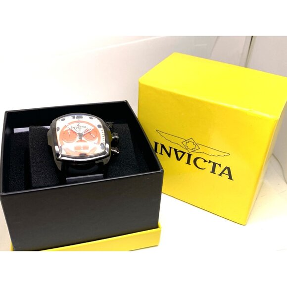 Invicta Men's Watch 10288 Lupah Quartz Ceramic Case Black Rubber Strap 47mm - Picture 3 of 15